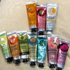 The body shop hand cream. 10 creams